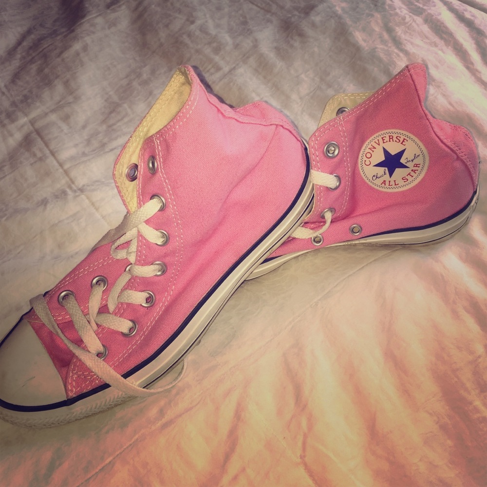 Pink vintage converse