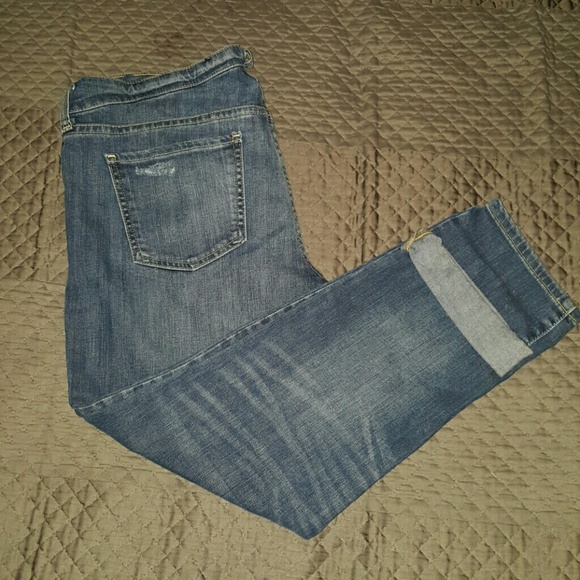 Dark blue distressed jeans - Picture 3 of 4