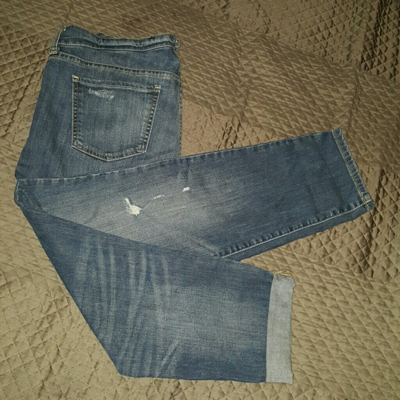Dark blue distressed jeans - Picture 4 of 4