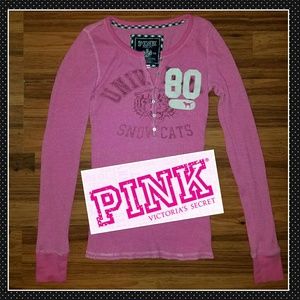 PINK! VICTORIA'S SECRET PINK THERMAL SHIRT