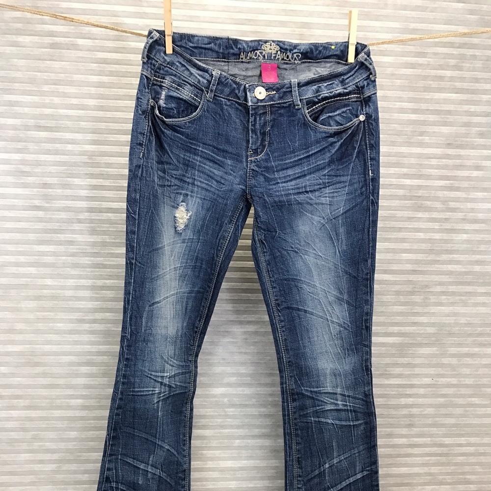 Almost famous distressed flare jeans Item 1021