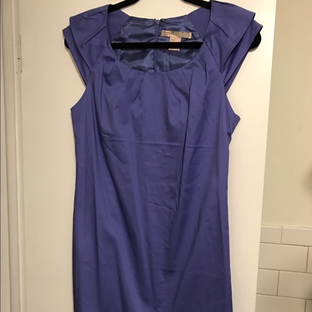 Blue work chic dress