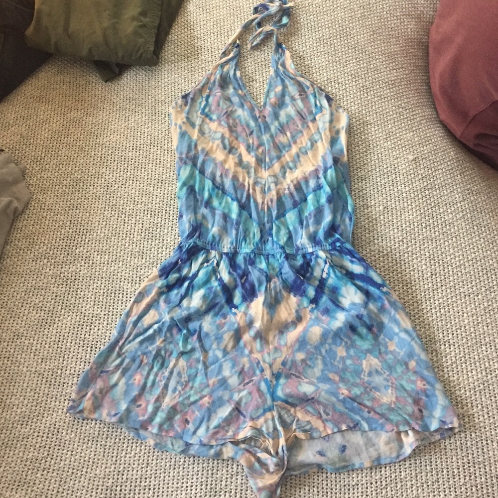 Halter/Open back Romper