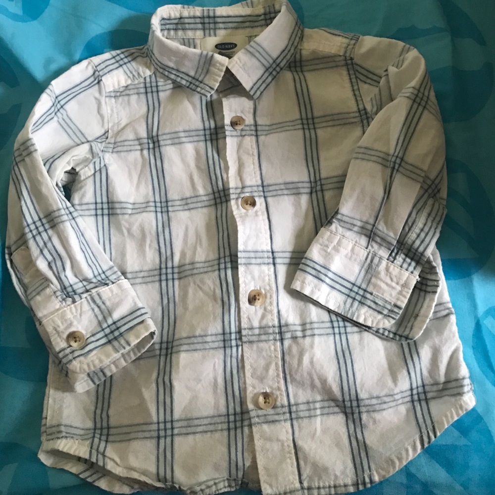 White plaid shirt