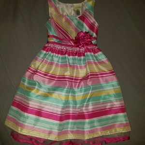 Girls' Sleevelss Party Dress with layered skirt
