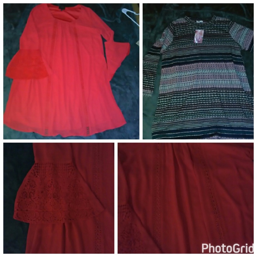 Lot of 2 junior plus dresses