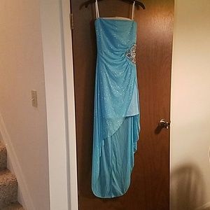 Blue sparkling dress