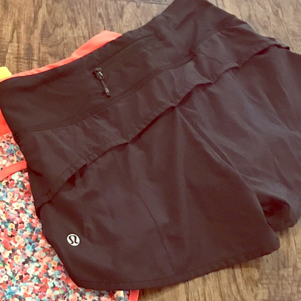 Black Lululemon Speed Short