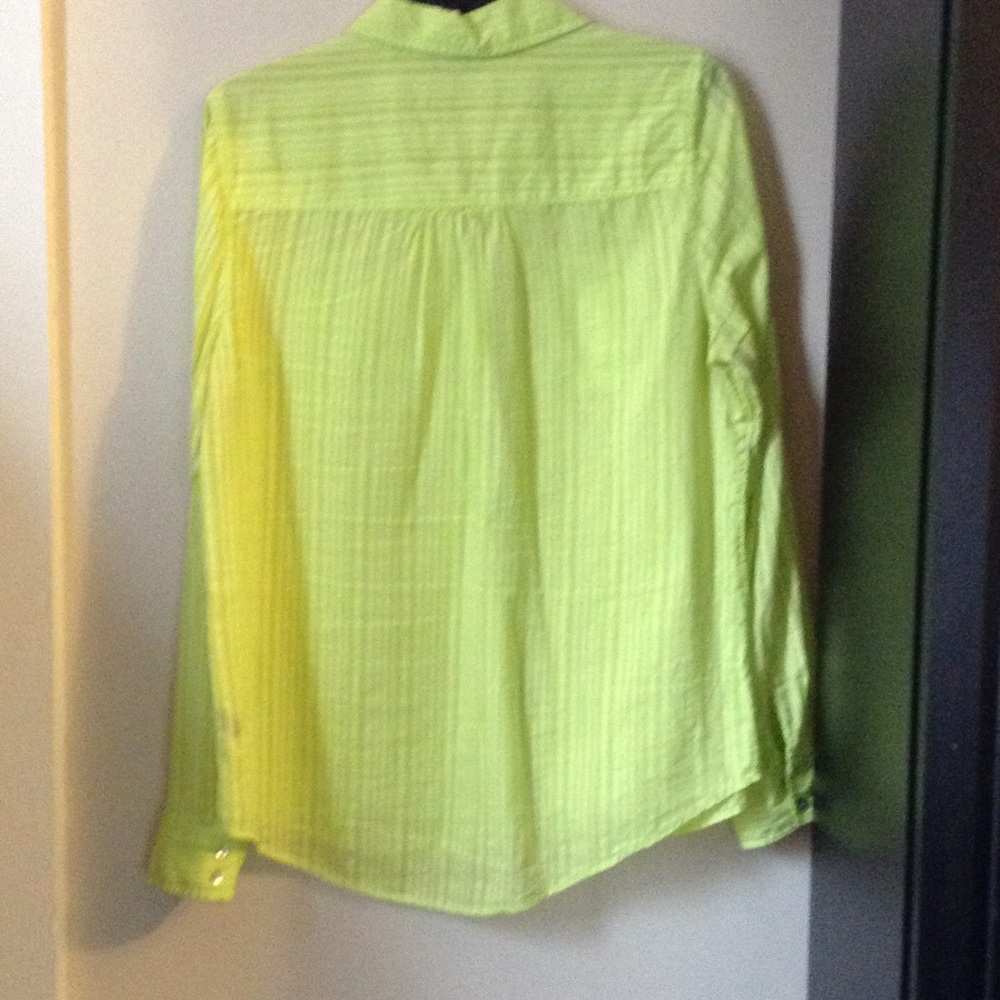 Green Button Up - Picture 2 of 4