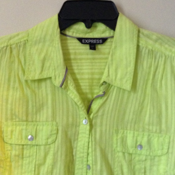 Green Button Up - Picture 3 of 4