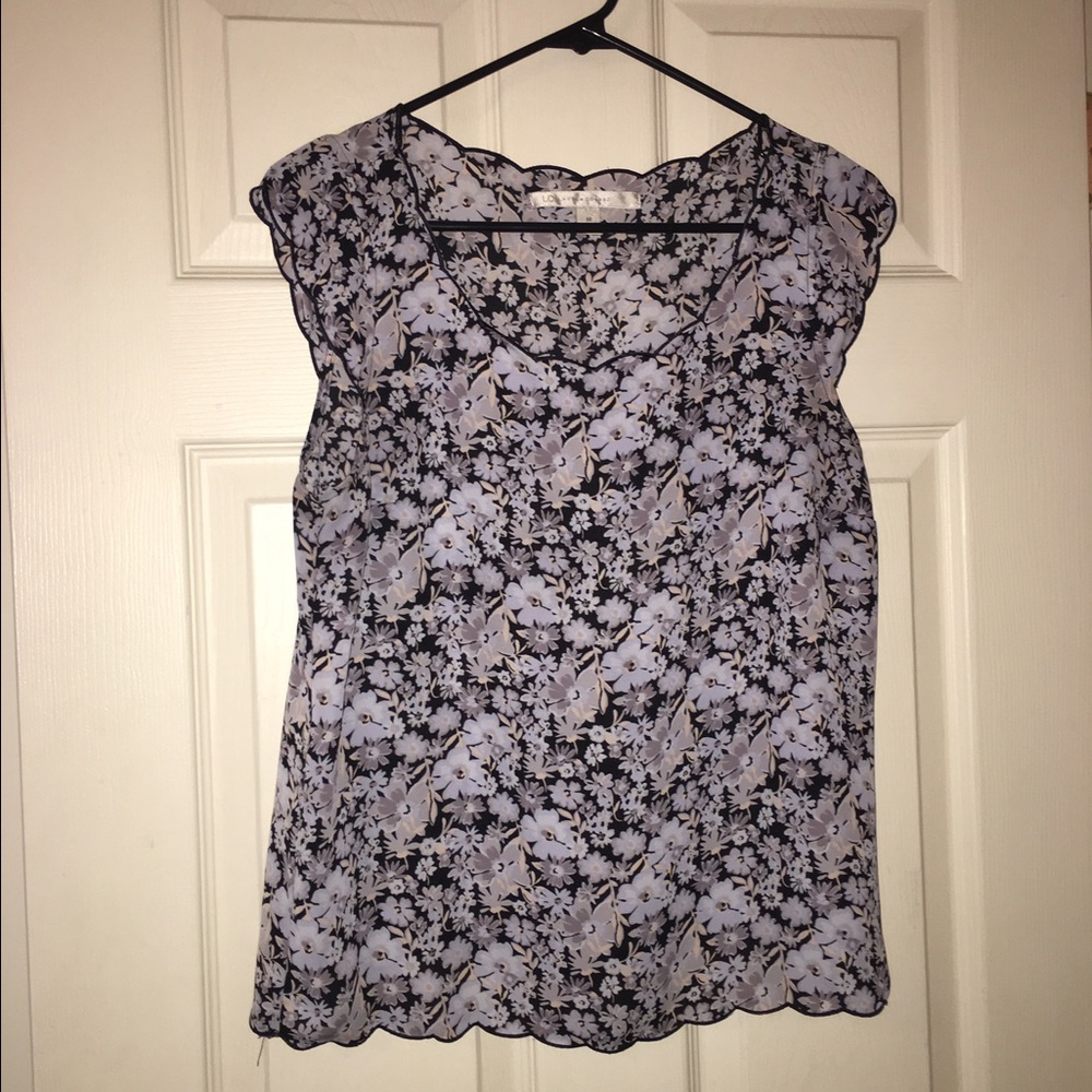 Lauren Conrad floral blouse