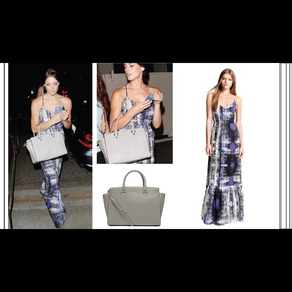 Parker Bayou Silk-Crepe Maxi Dress. Like New. S. - Picture 4 of 4