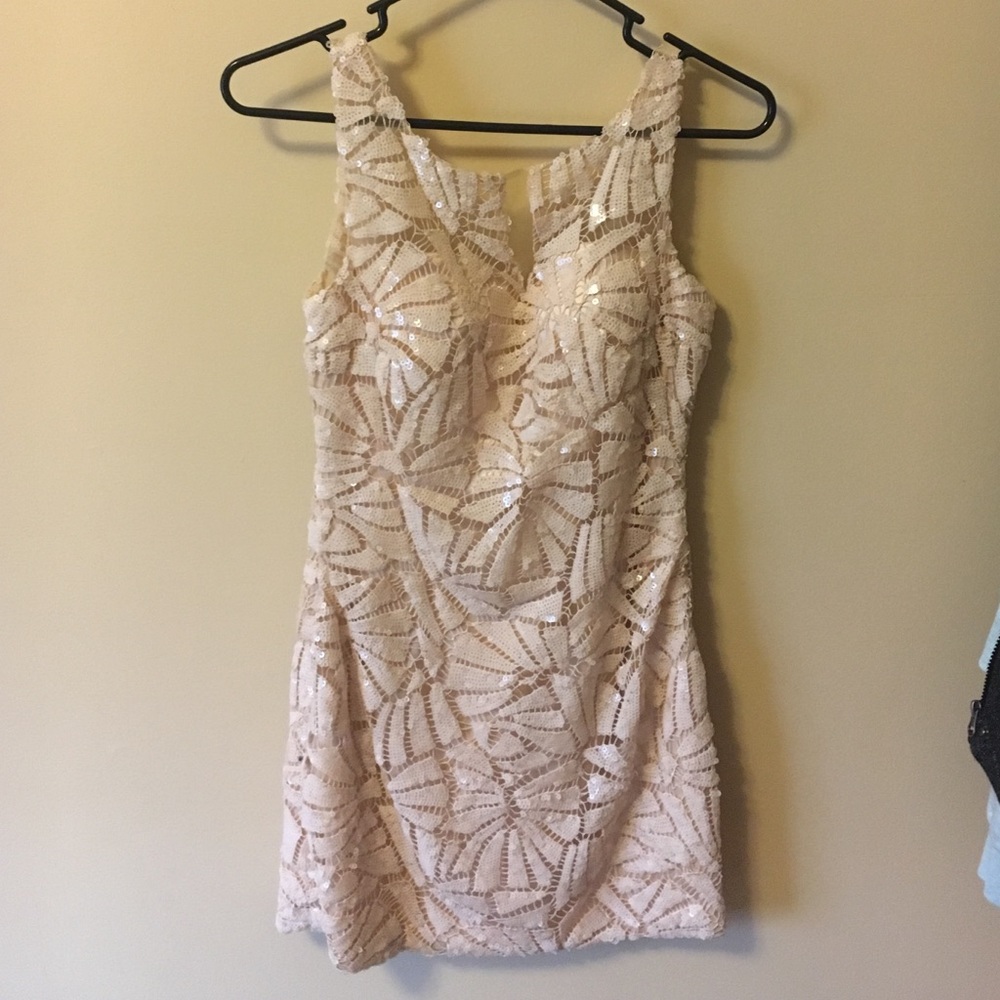 Champagne, Sequence Mini Dress