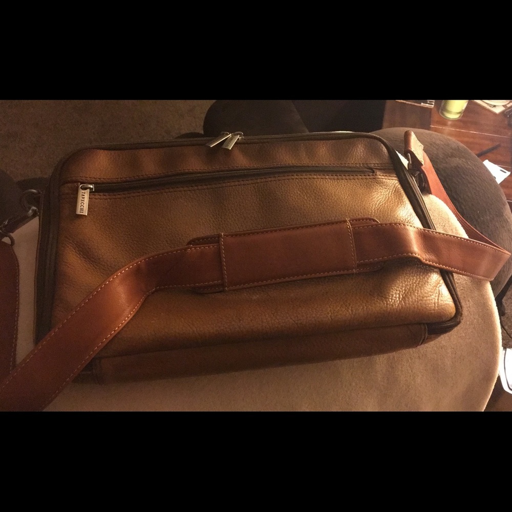 Vintage Tavecchi Milano Italian Leather Messenger