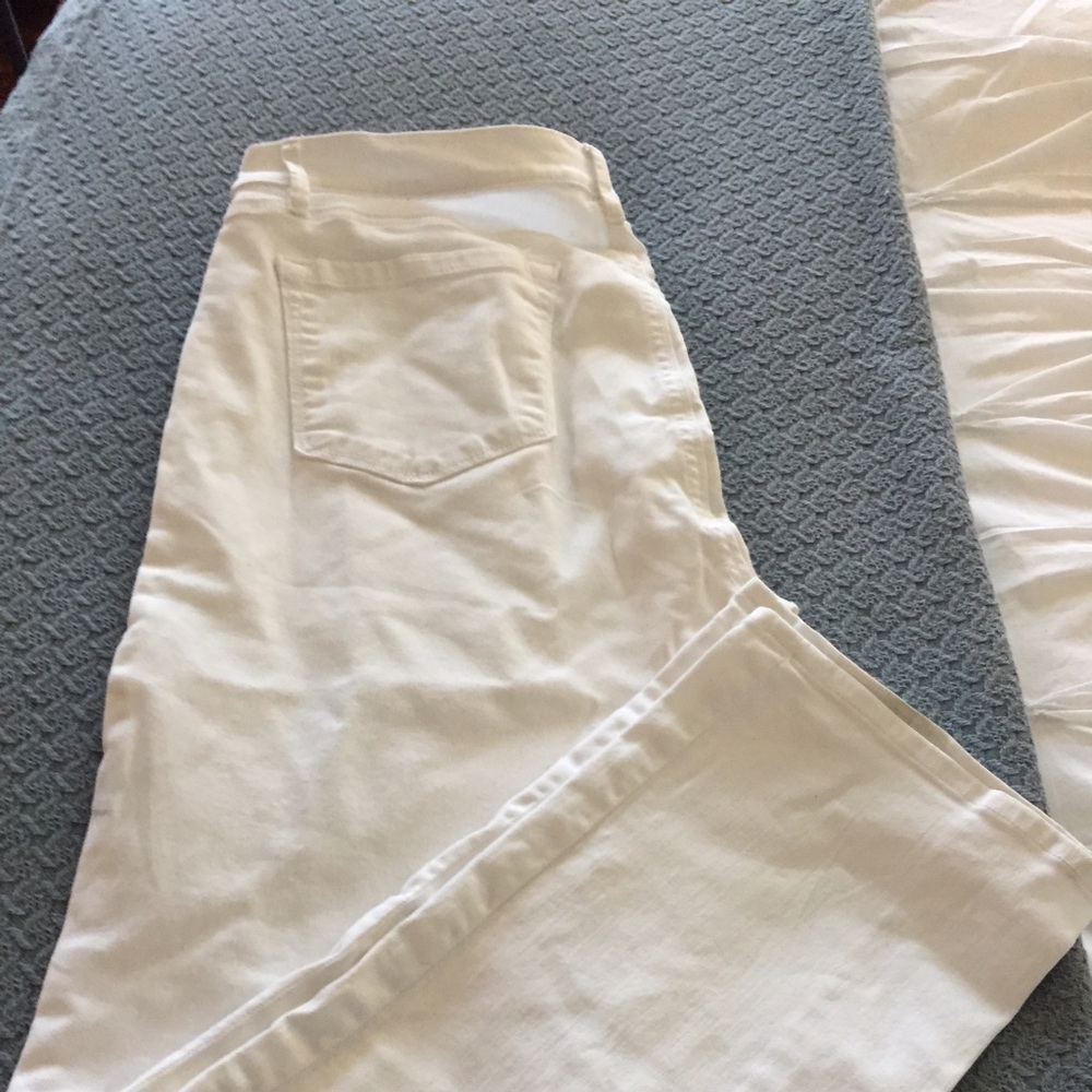 Loft Modern Straight 31 White Jeans