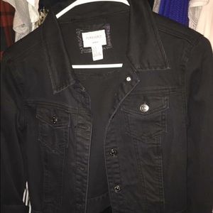 Black denim jacket