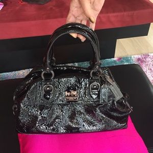 Authentic Coach black leather bag