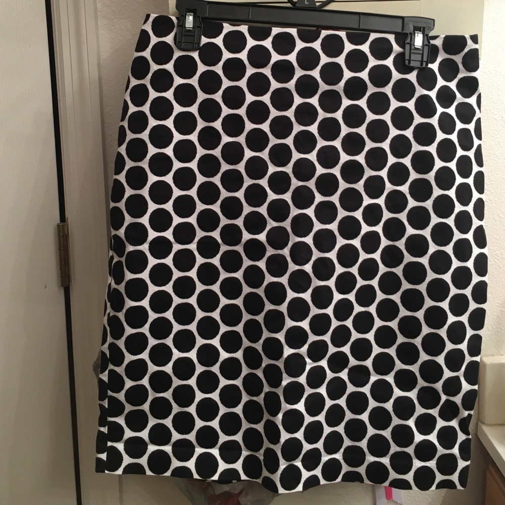 New York and Company polka dot pencil skirt