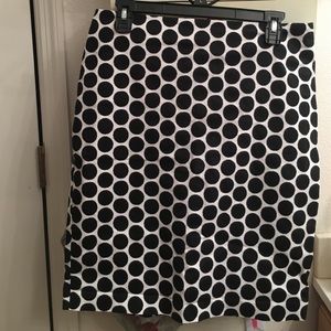 New York and Company polka dot pencil skirt