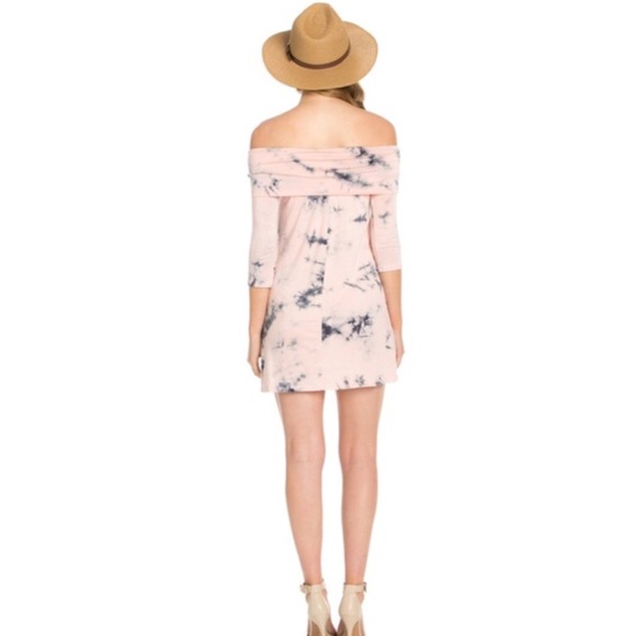💞Off-the-shoulder Tie Dye minidress - Picture 4 of 5