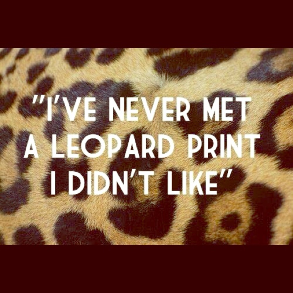 I 💕 leopard print!!