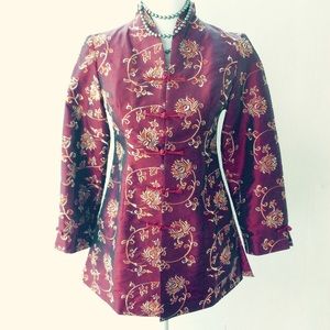 Maroon Asian Style Tunic