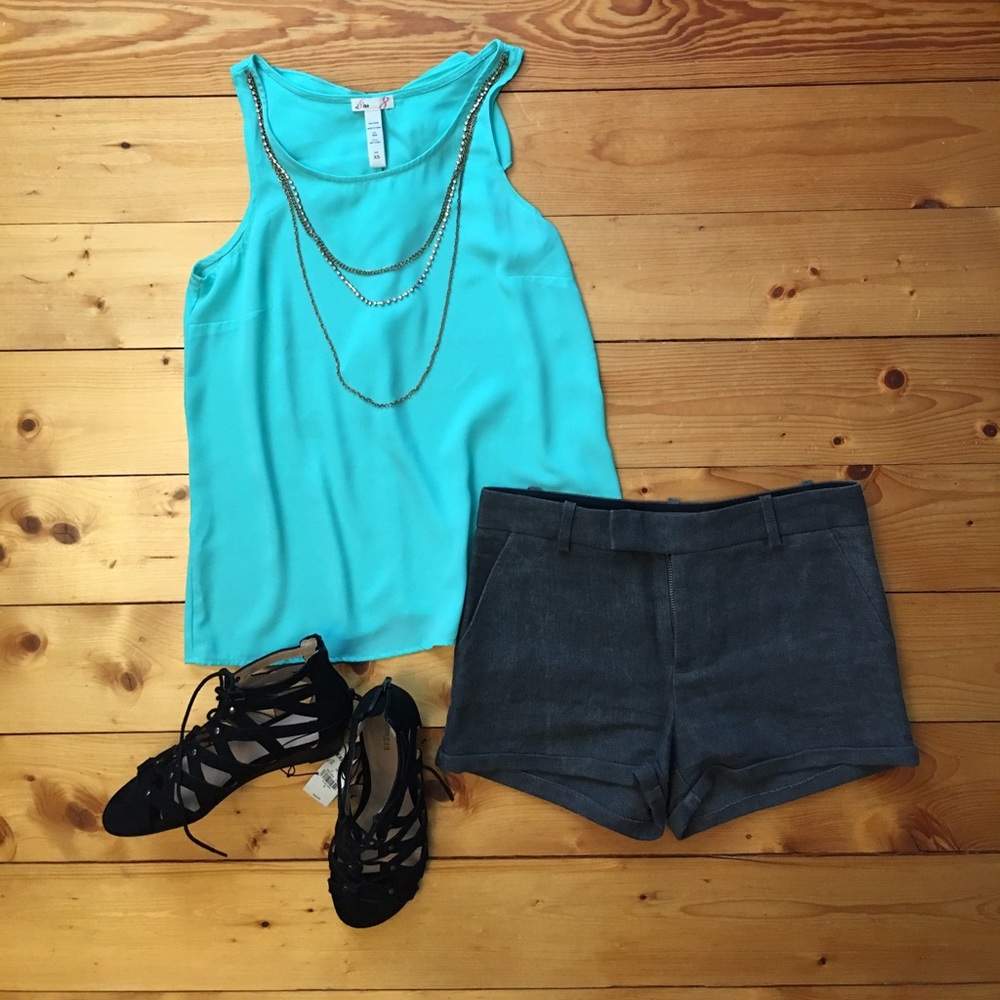 Sea foam green top