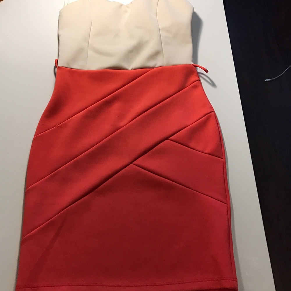 Two tone body con dress