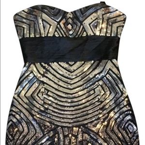 BCBG sequin cocktail dress
