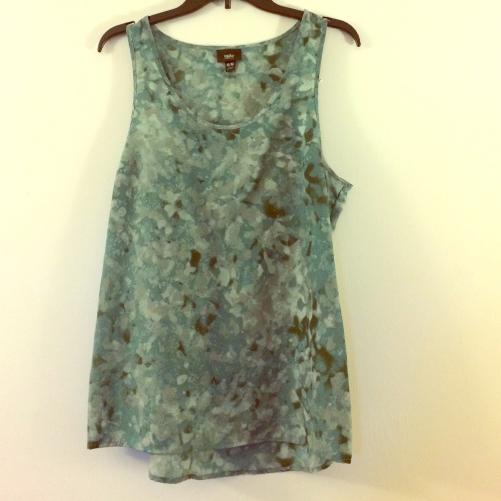 Green and blue tank top size medium!