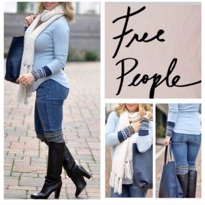 New Free People "Newbie" Ski Lodge Cuff Thermal.