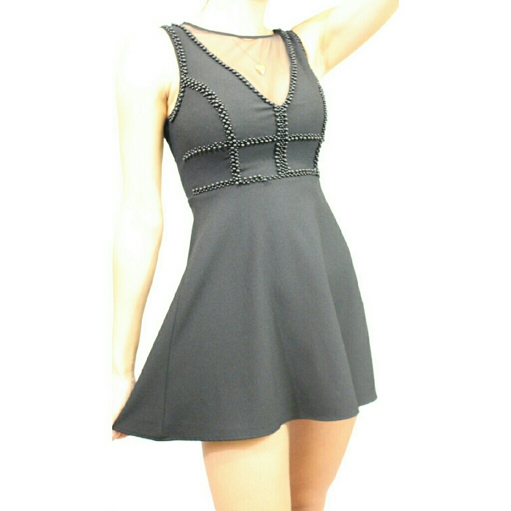 Black beaded dress