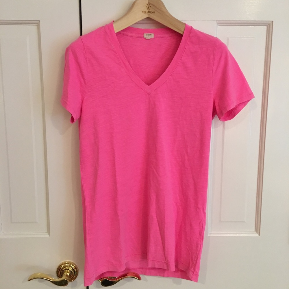 J Crew V Neck Cotton T