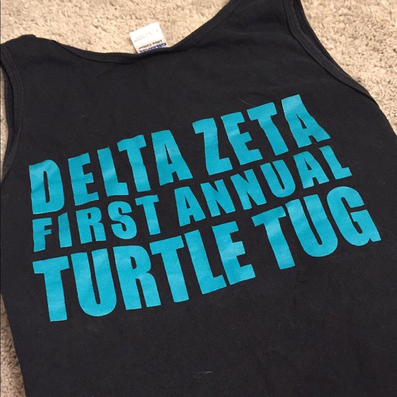 Delta Zeta DZ turtle tug tank top! Size large 💕💚 - Picture 2 of 2