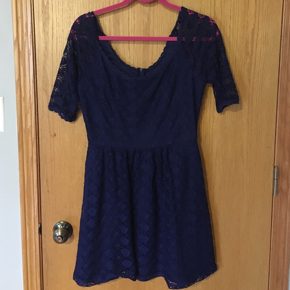 Navy Blue lace dress