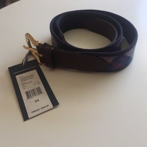 Vineyard Vines Canvas Club belt Windsor plaid