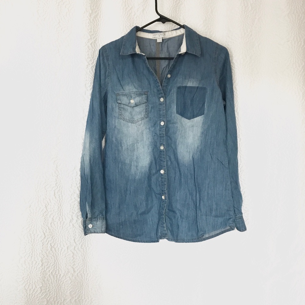 SOLD Cotton On Denim Button Up Shirt