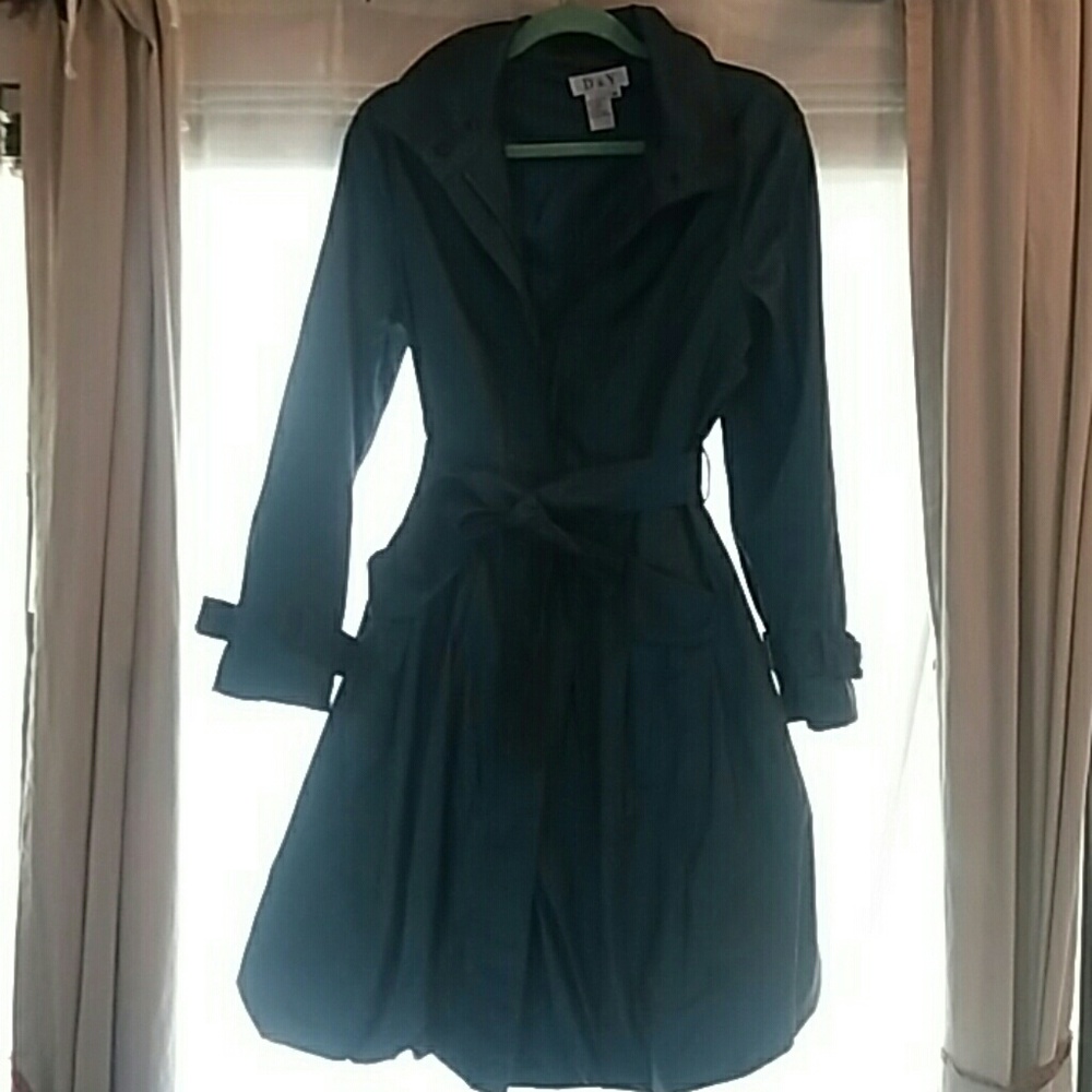 Women's teal coat with tulip bottom (Medium)