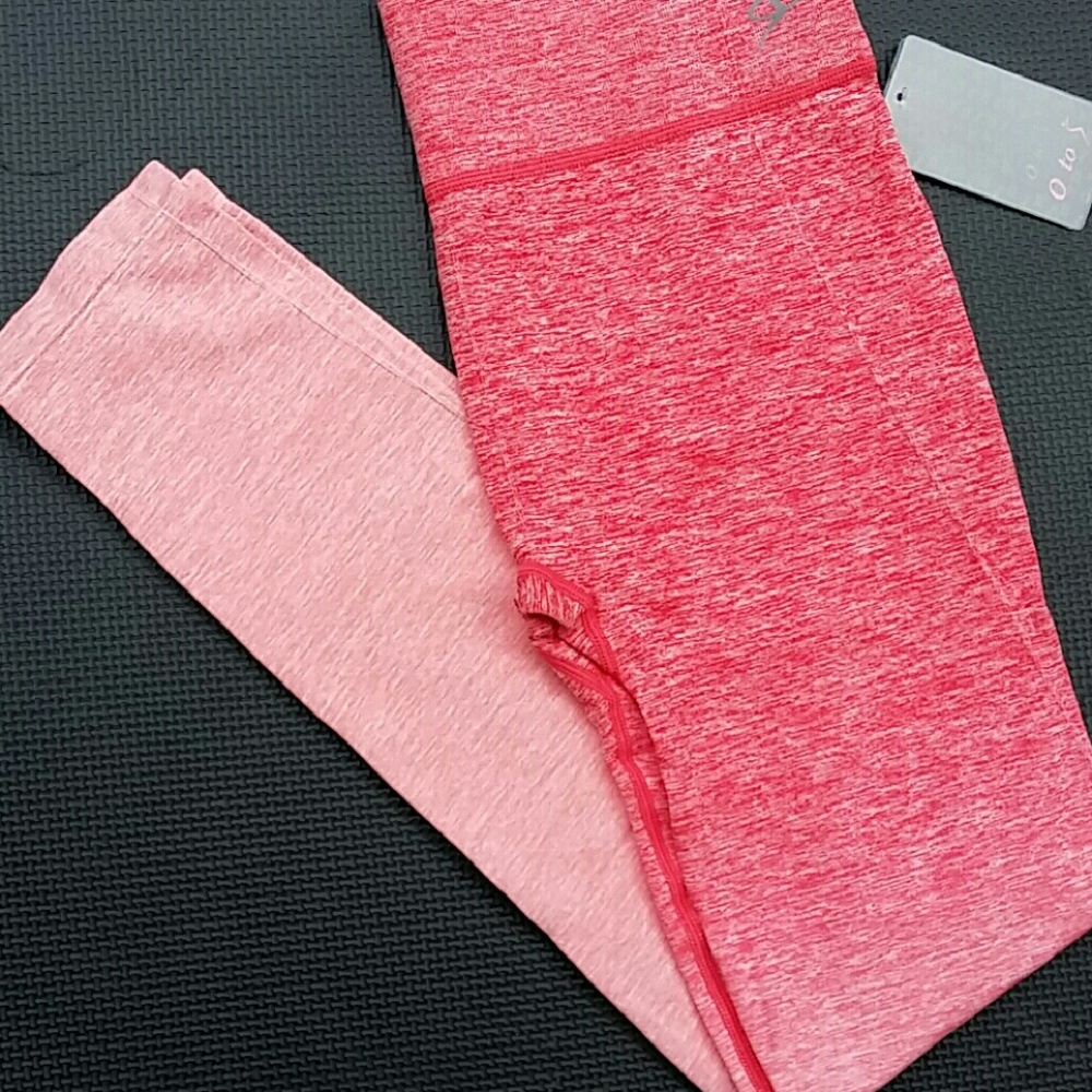 Coral Ombre Athletic Leggings
