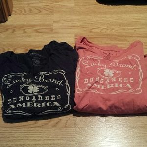 Lucky brand long sleeve tees