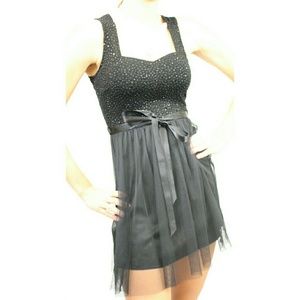 Black sequence dress