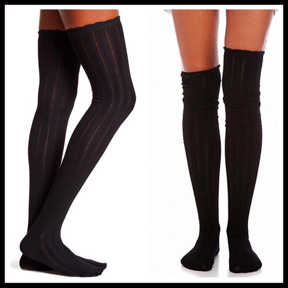 FREE PEOPLE Over The Knee Boot Socks - Picture 2 of 5