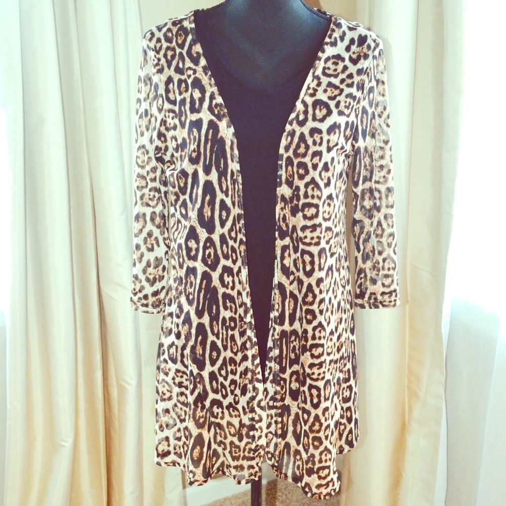 NWOT Leopard print Cardigan