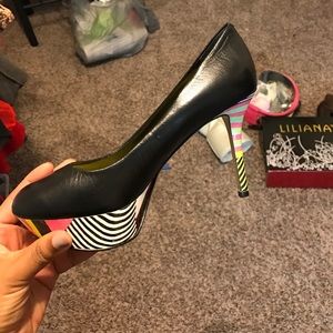 Nine West multi color pump.