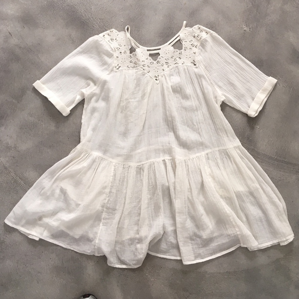 Free People eggshell tunic