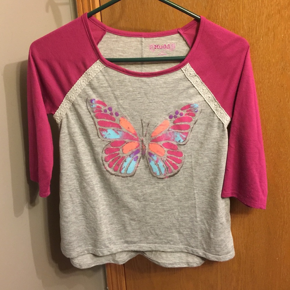 MUDD Butterfly Jersey - Girls Sz 12
