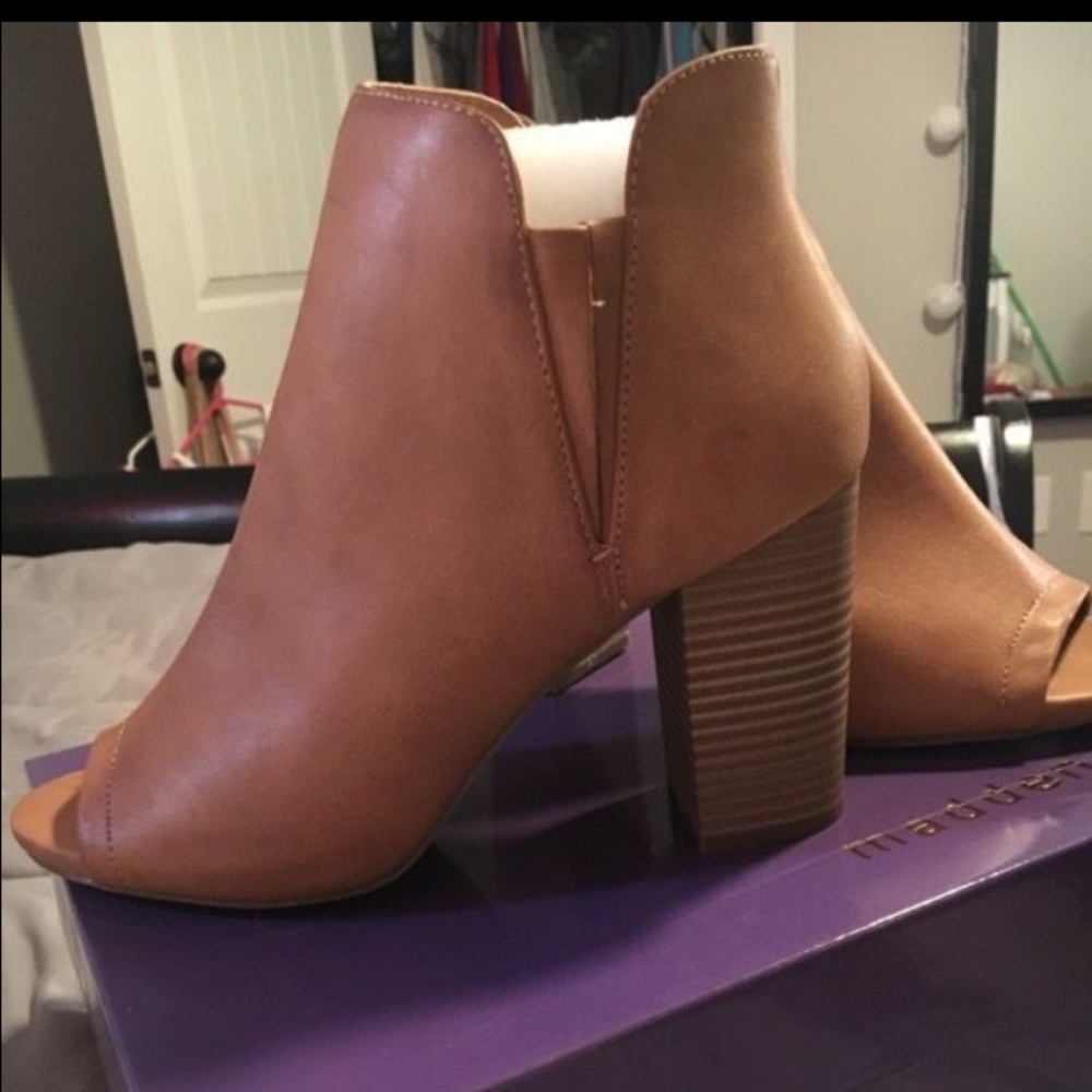 Madden girl peep toe booties