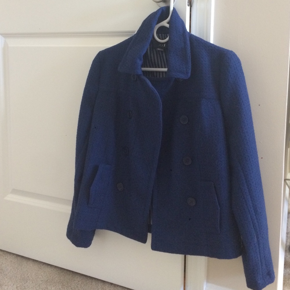 Dark blue peacoat NWOT
