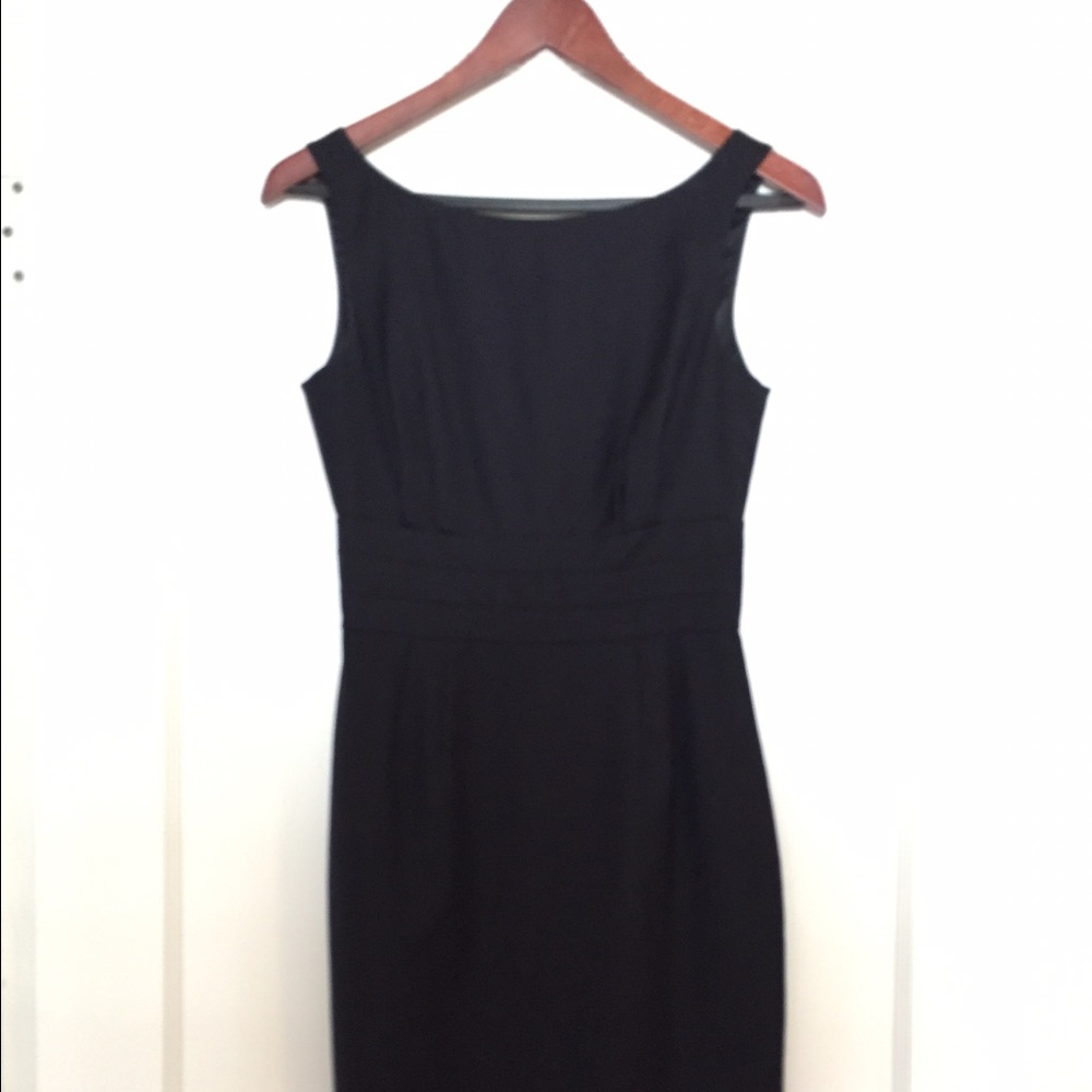 Jcrew black wool dress