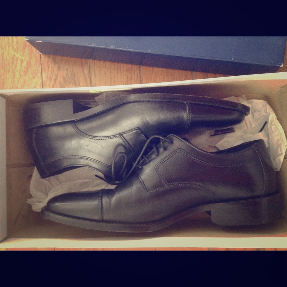 J.Murphy By Johnston&Murphy Novick Black Shoes